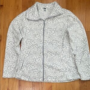 Old Navy Women's Gray Leopard Print Jacket